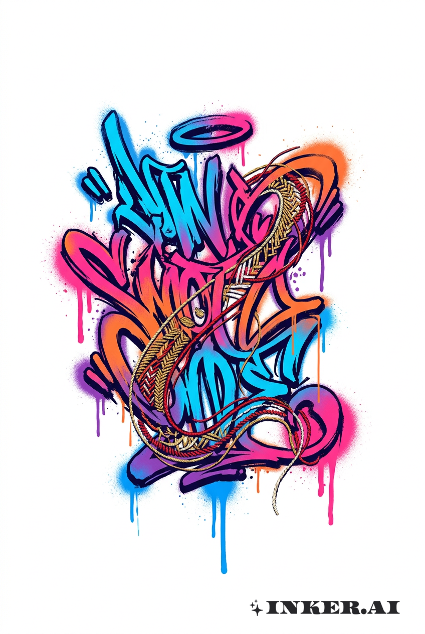 Thư Pháp Graffiti Thêu Thùa