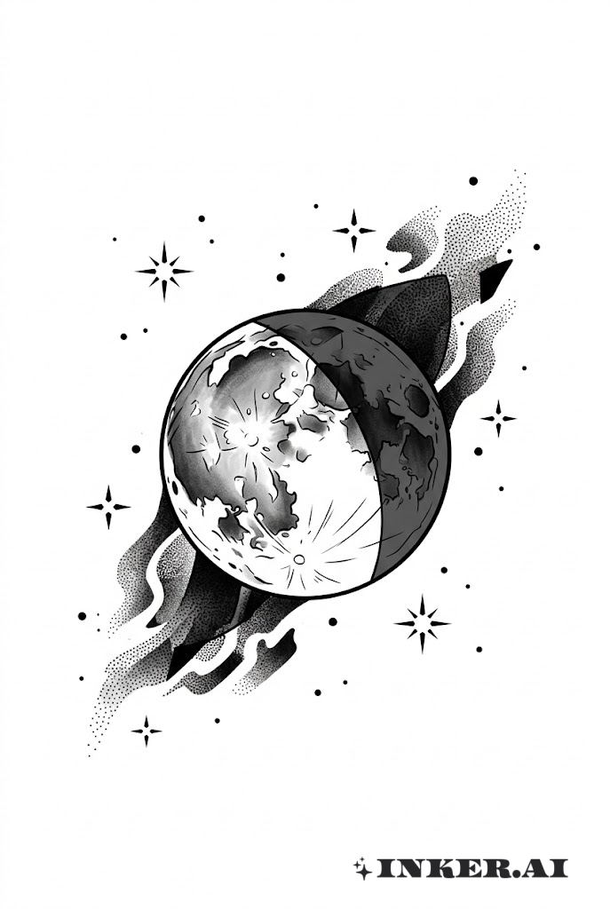 Cena Espacial de Eclipse Lunar