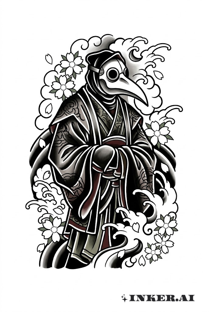 瘟疫醫生與櫻花