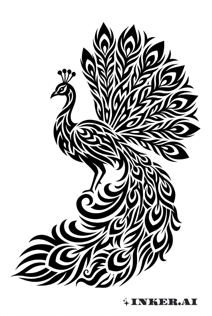 Pose Real Tribal de Pavão