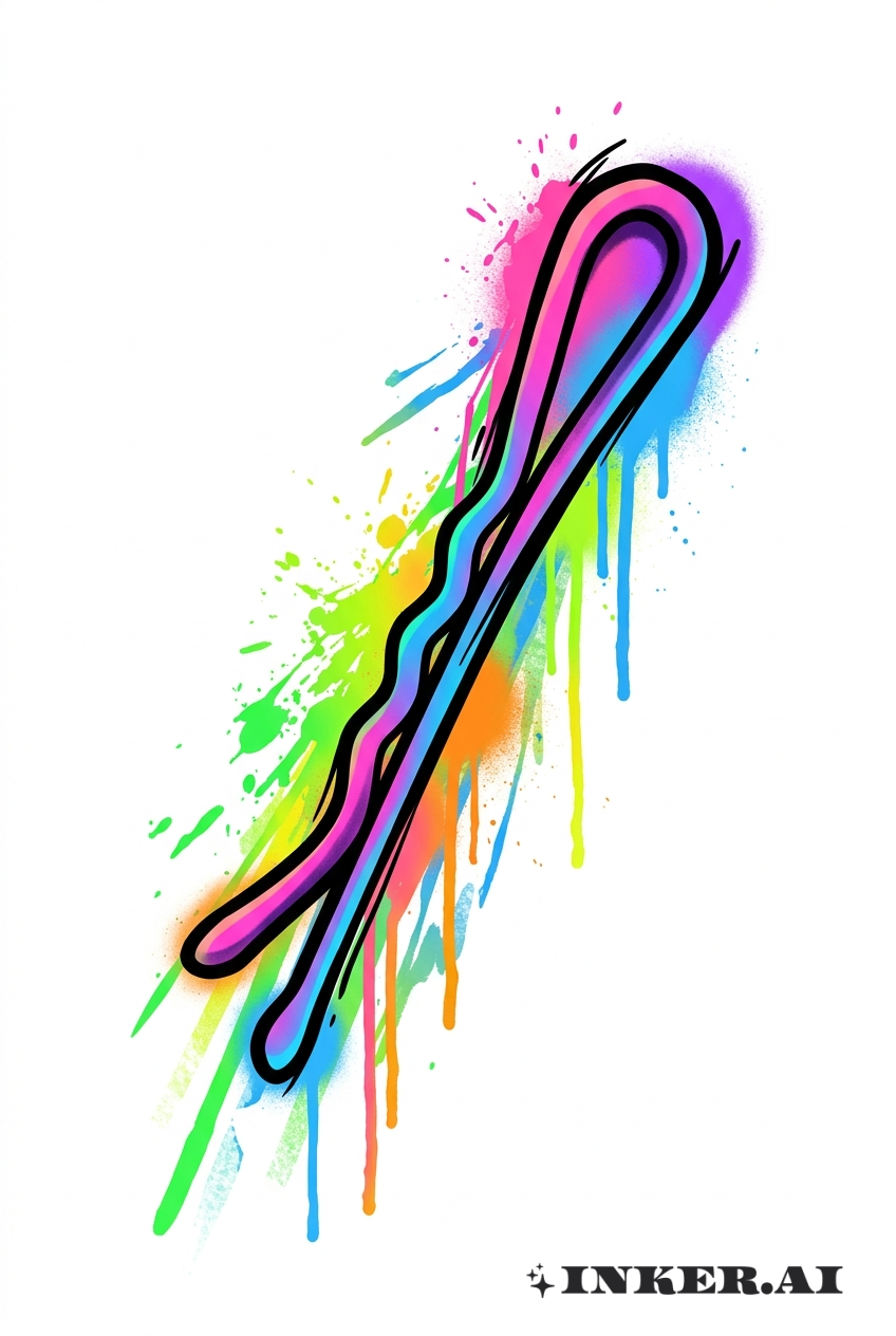 グラフィティ ボビー ピン バースト