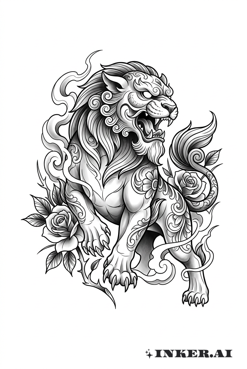 León guardián chicano
