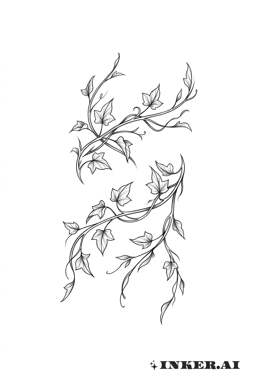 Sketch Vine Embrace