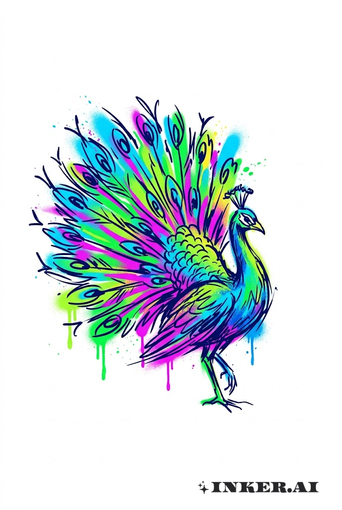 グラフィティ孔雀の羽根スプラッシュ