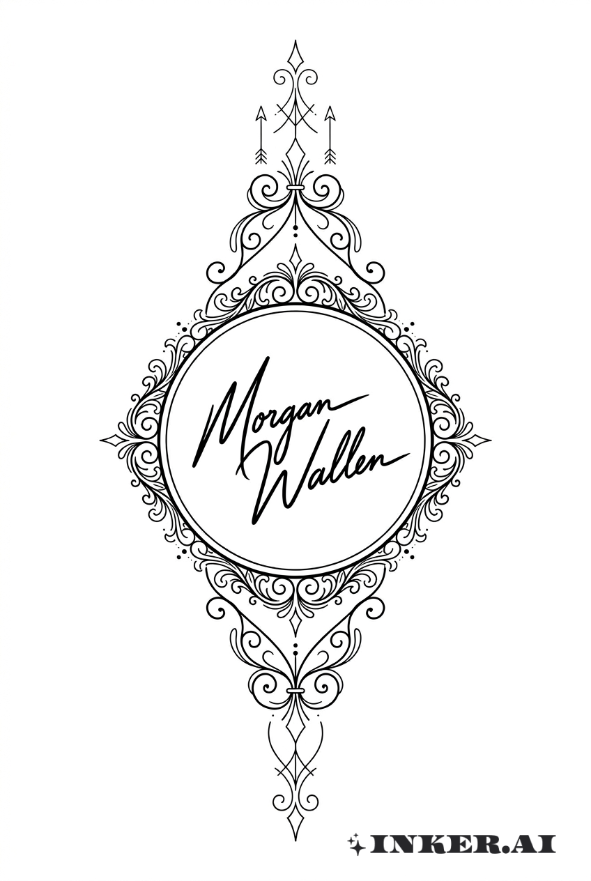 Huy hiệu chữ ký nghệ thuật Morgan Wallen