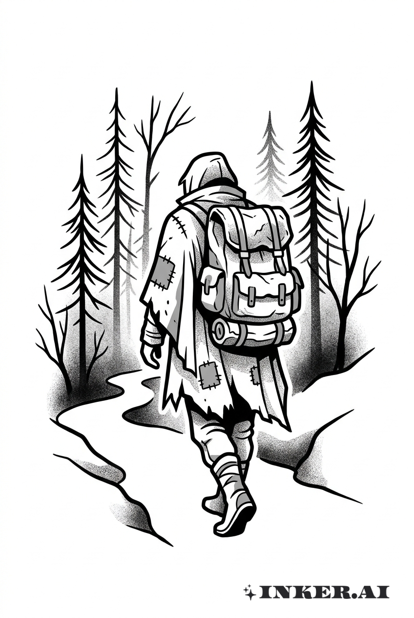 Viagem do Vagabundo em Preto e Cinza