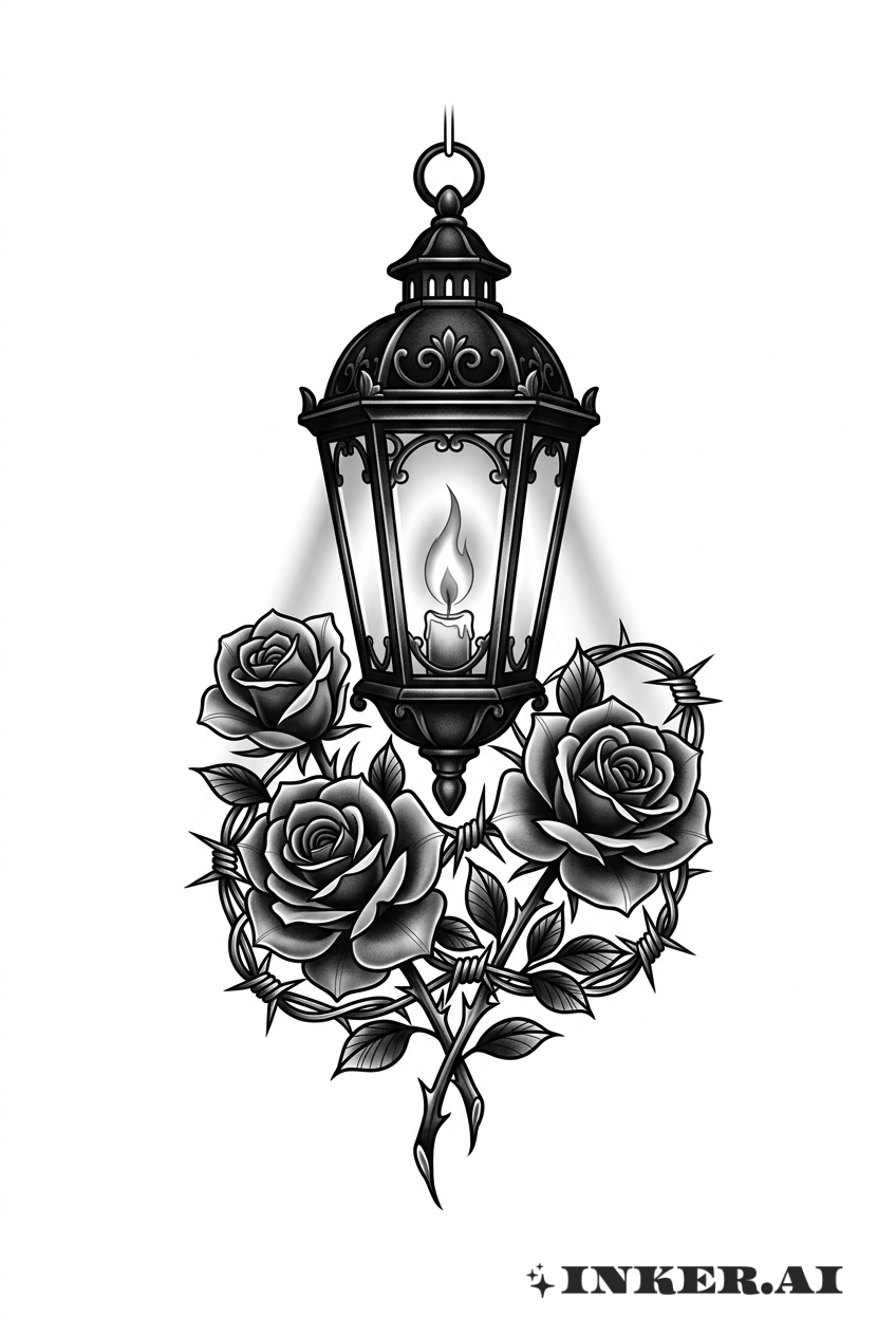 黑燈籠照亮墨西哥裔玫瑰