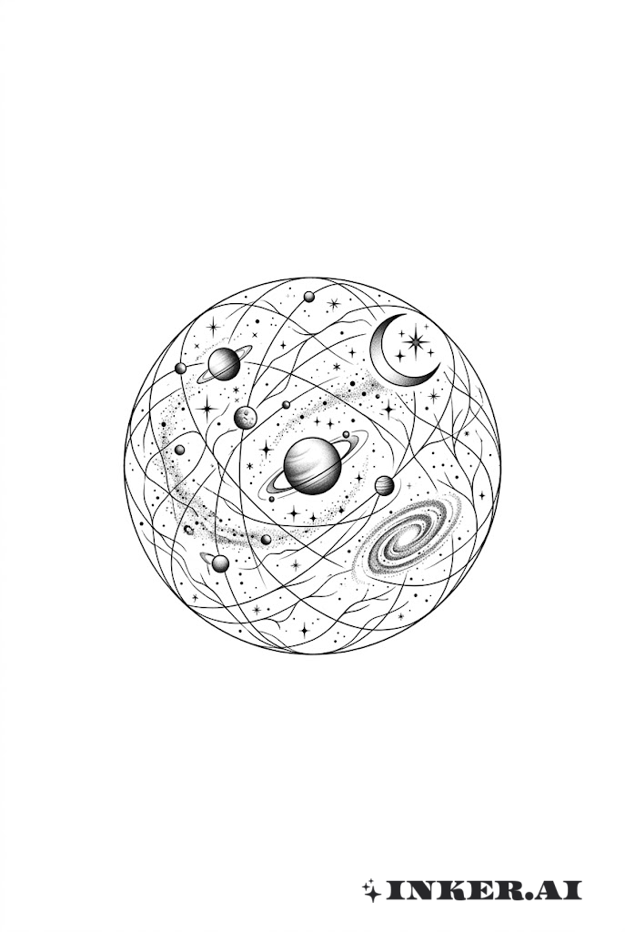 Linha Espacial Esfera Cósmica