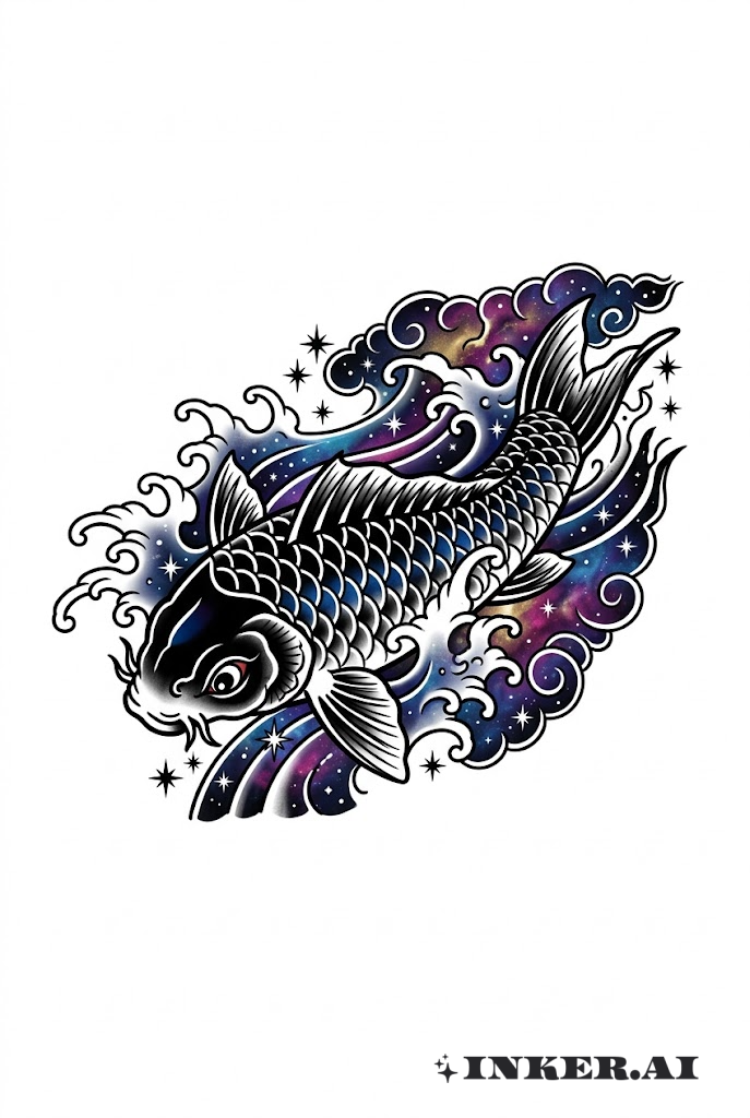 우주의 갤럭시 잉어