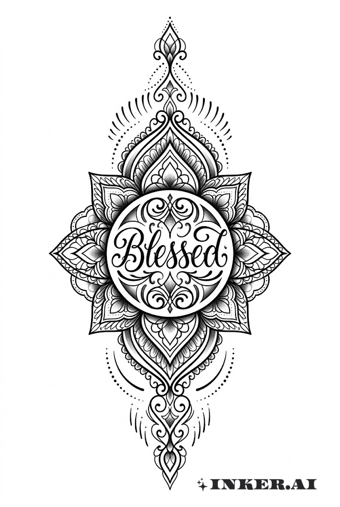 Mandala Trang Trí Được Ban Phước