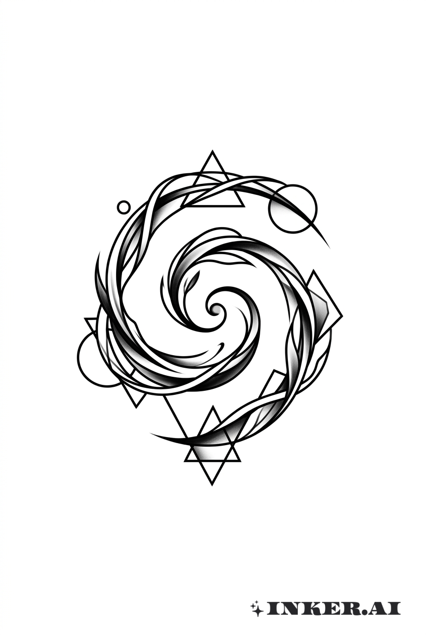 Abstract Vine Spiral