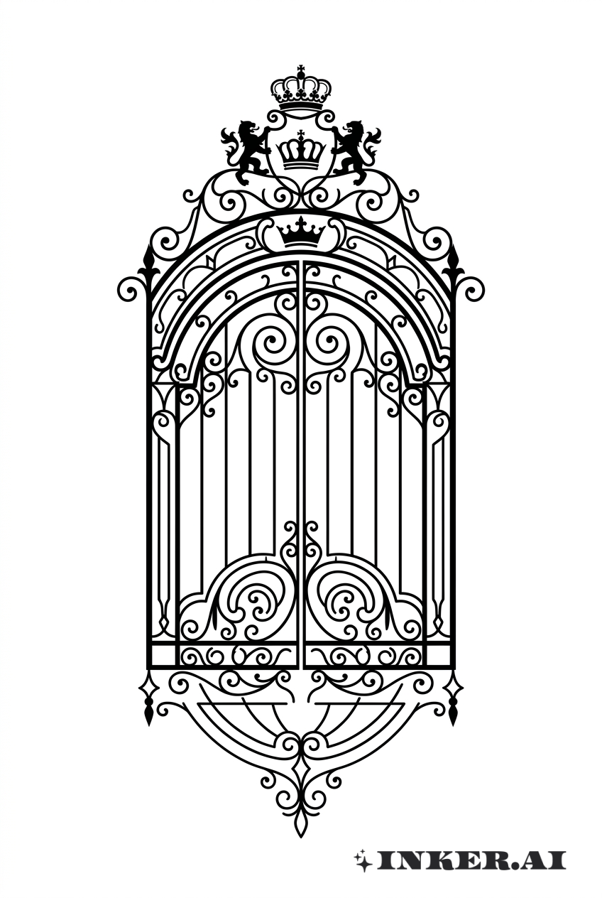 華麗的王國之門刺青