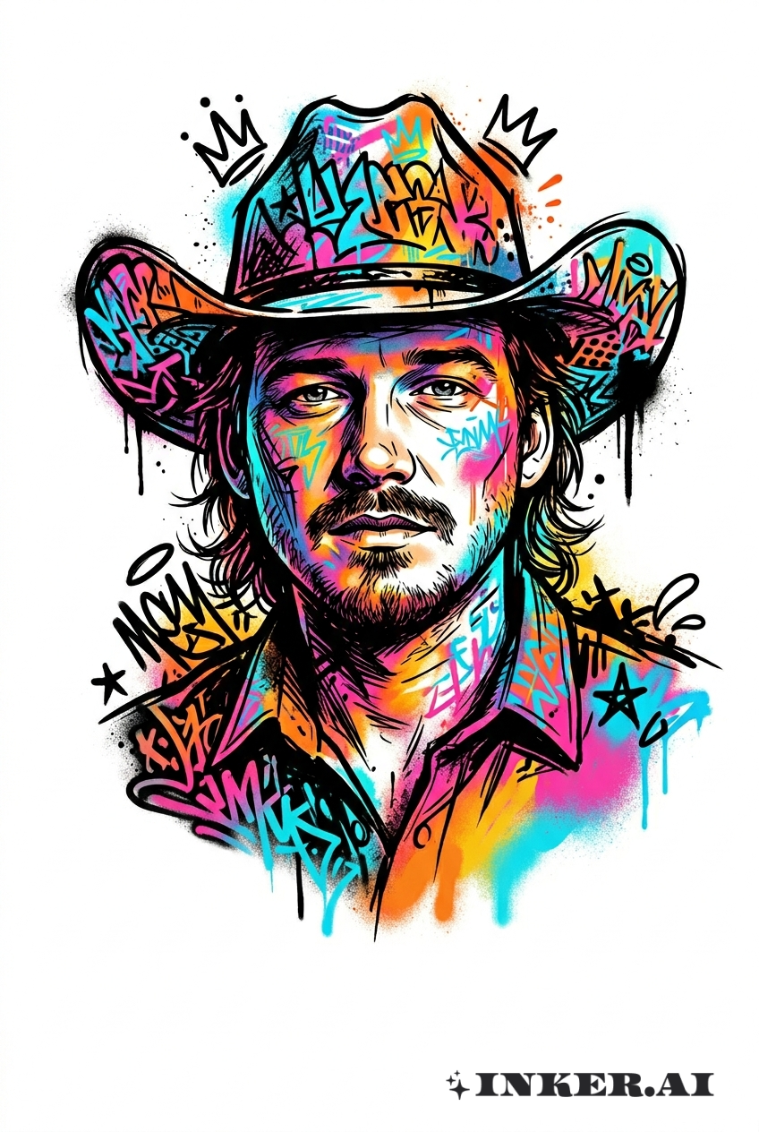 Morgan Wallen 涂鸦牛仔帽