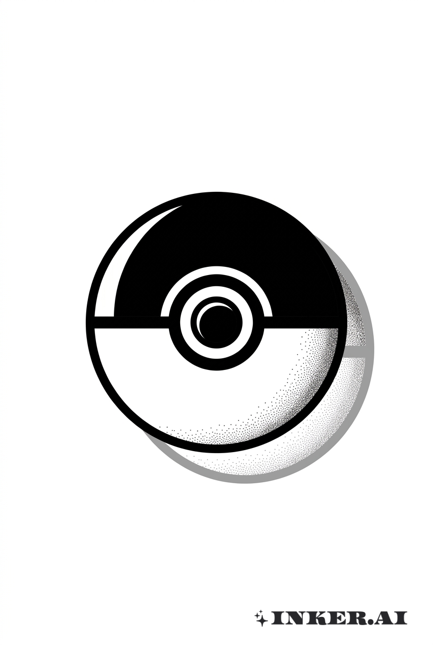 Silhouette d'ombre Pokeball