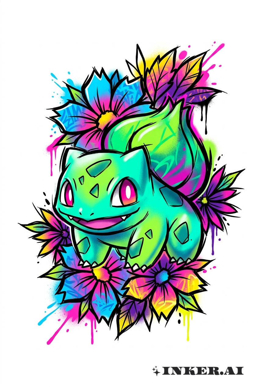 Nở Rộ Bulbasaur Graffiti Bloom