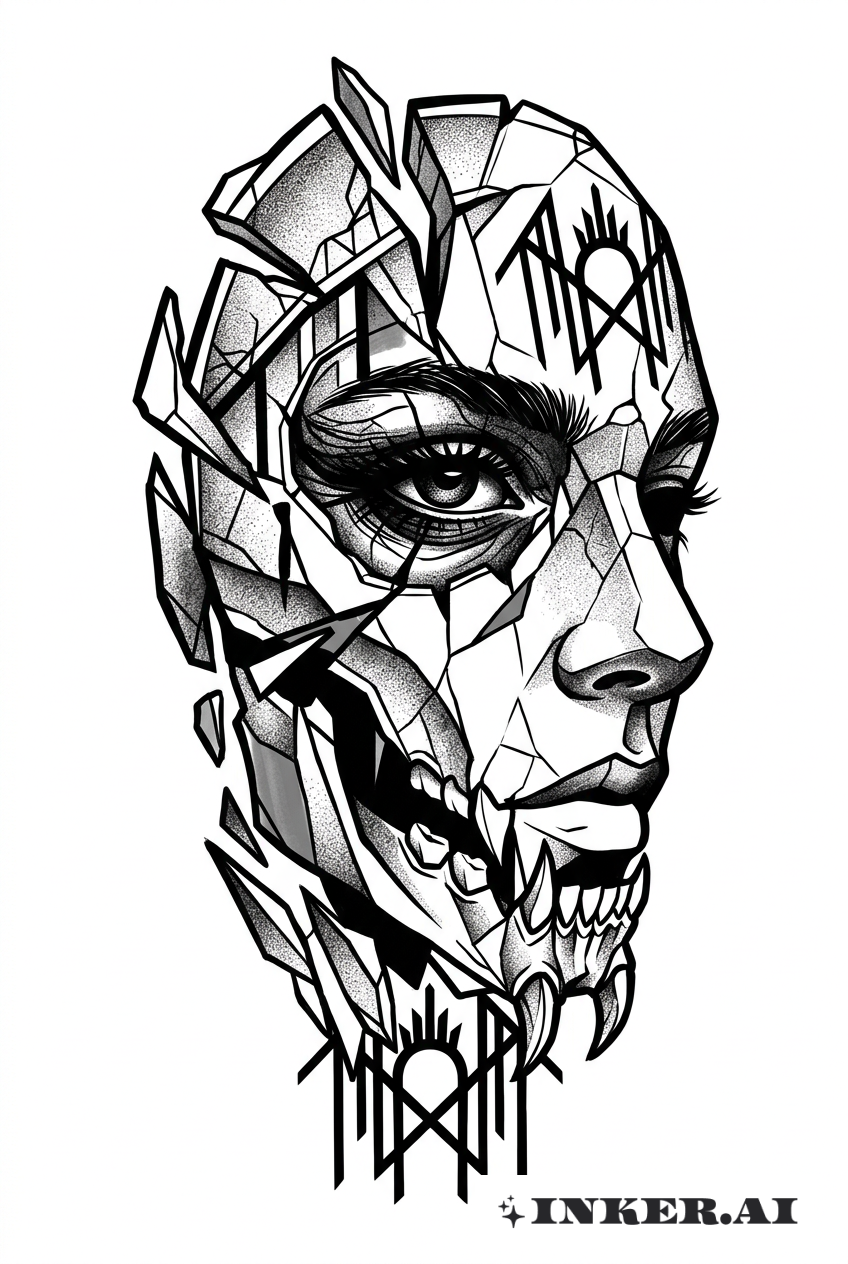 Visage Fragmenté de Sleep Token