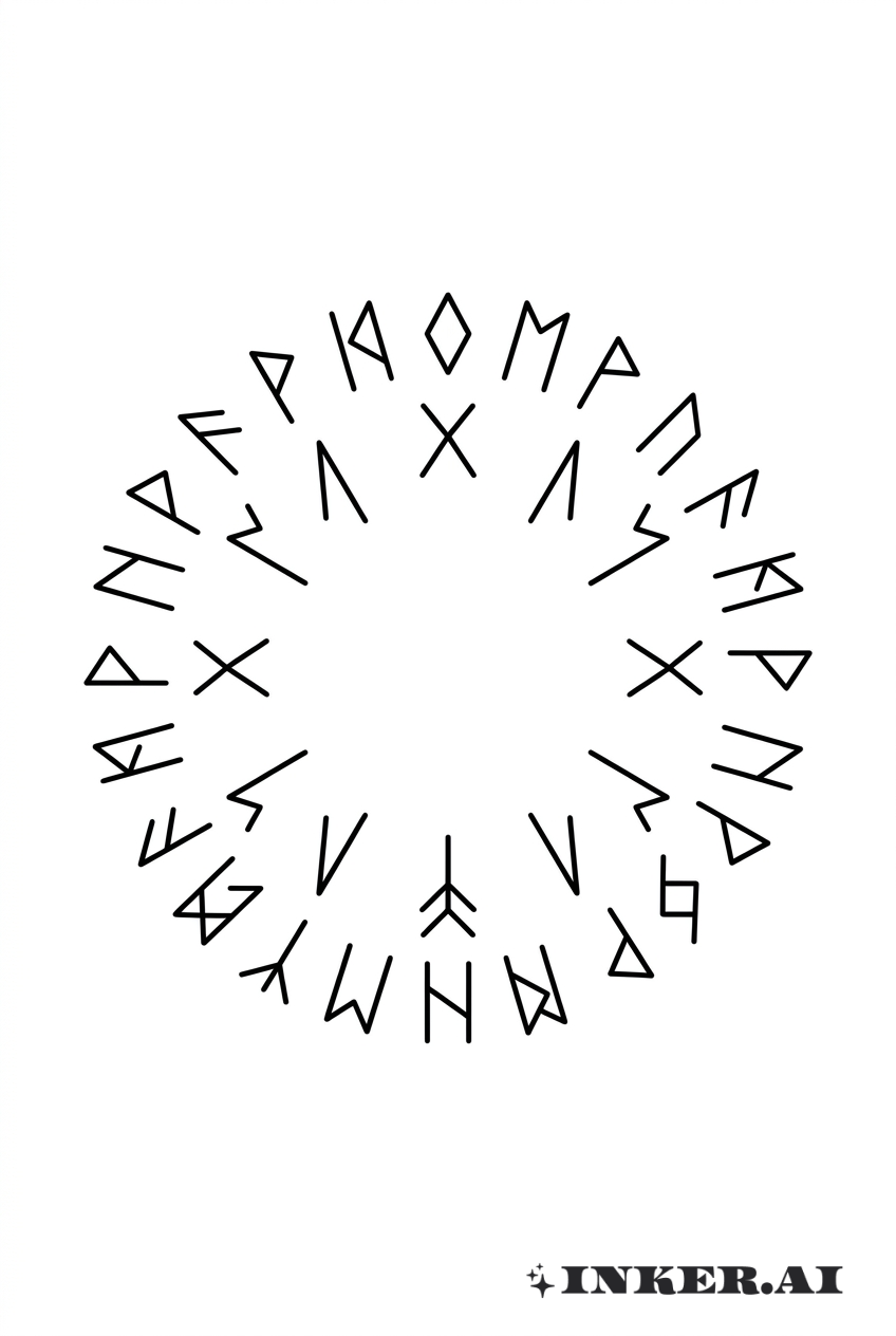 Círculo Rúnico Minimalista Geass