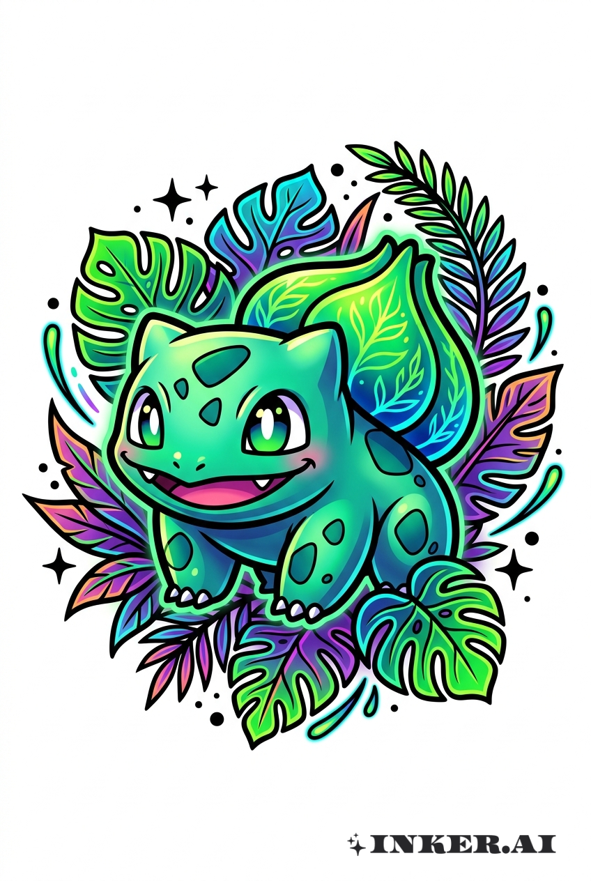 Bulbasaur Neon Jungle