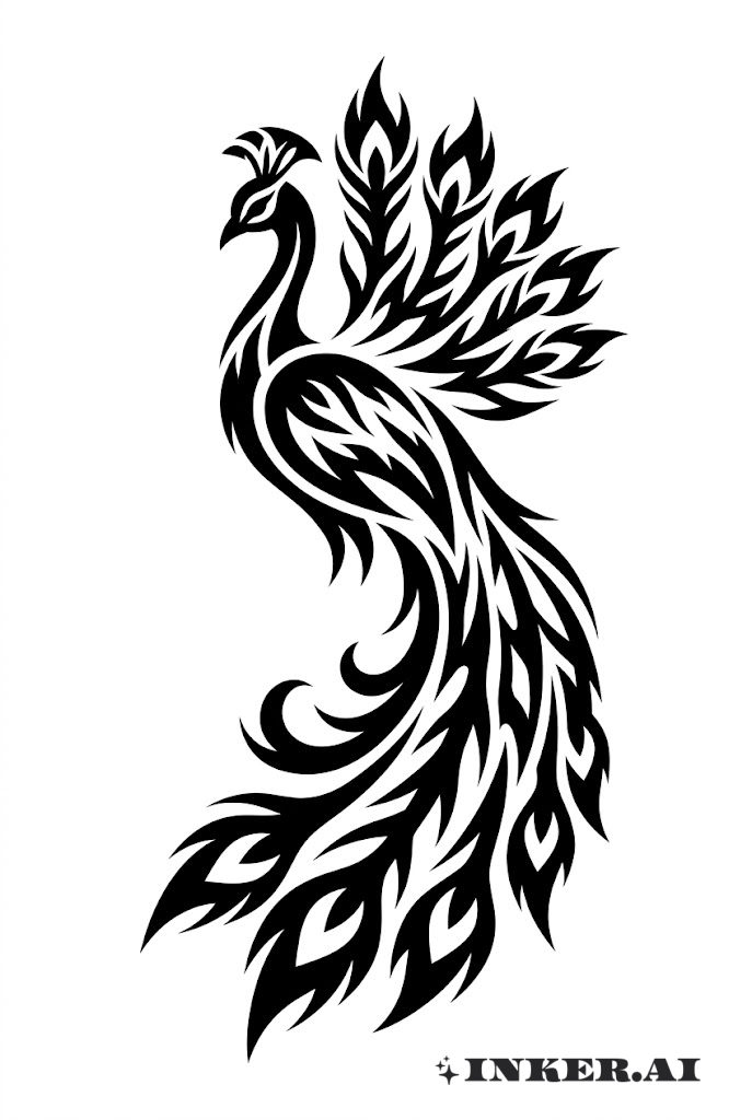 Pena Tribal do Pavão Chama