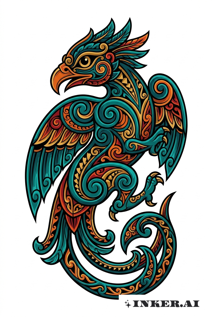 Tatouage de Gardien Maori Manaia