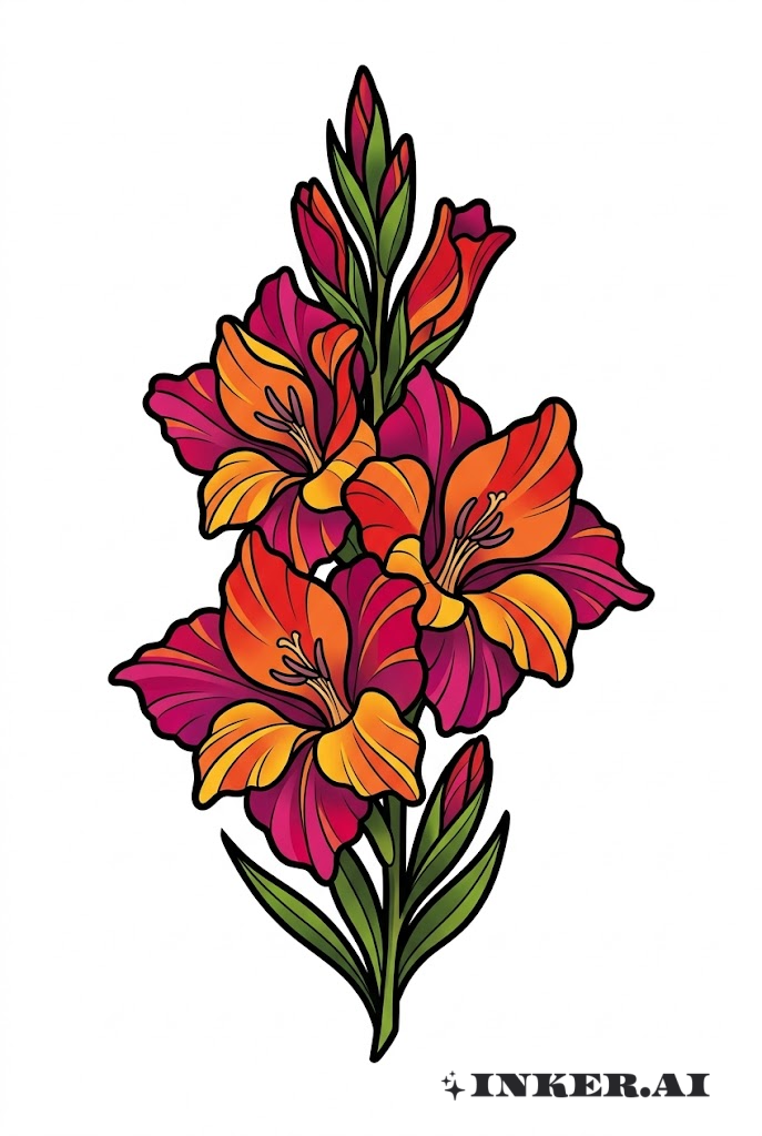 Hoa lay ơn rực rỡ