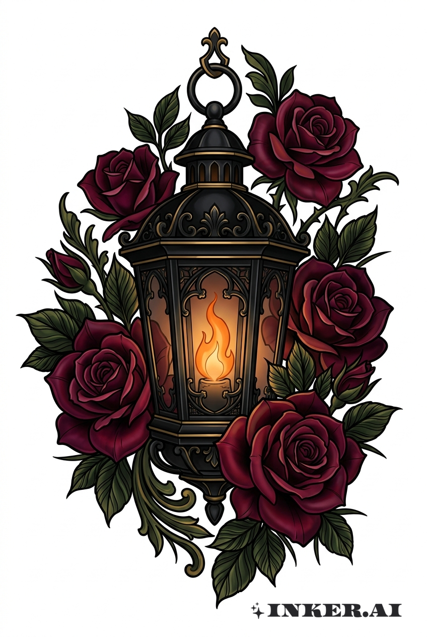 黑燈籠與哥德玫瑰
