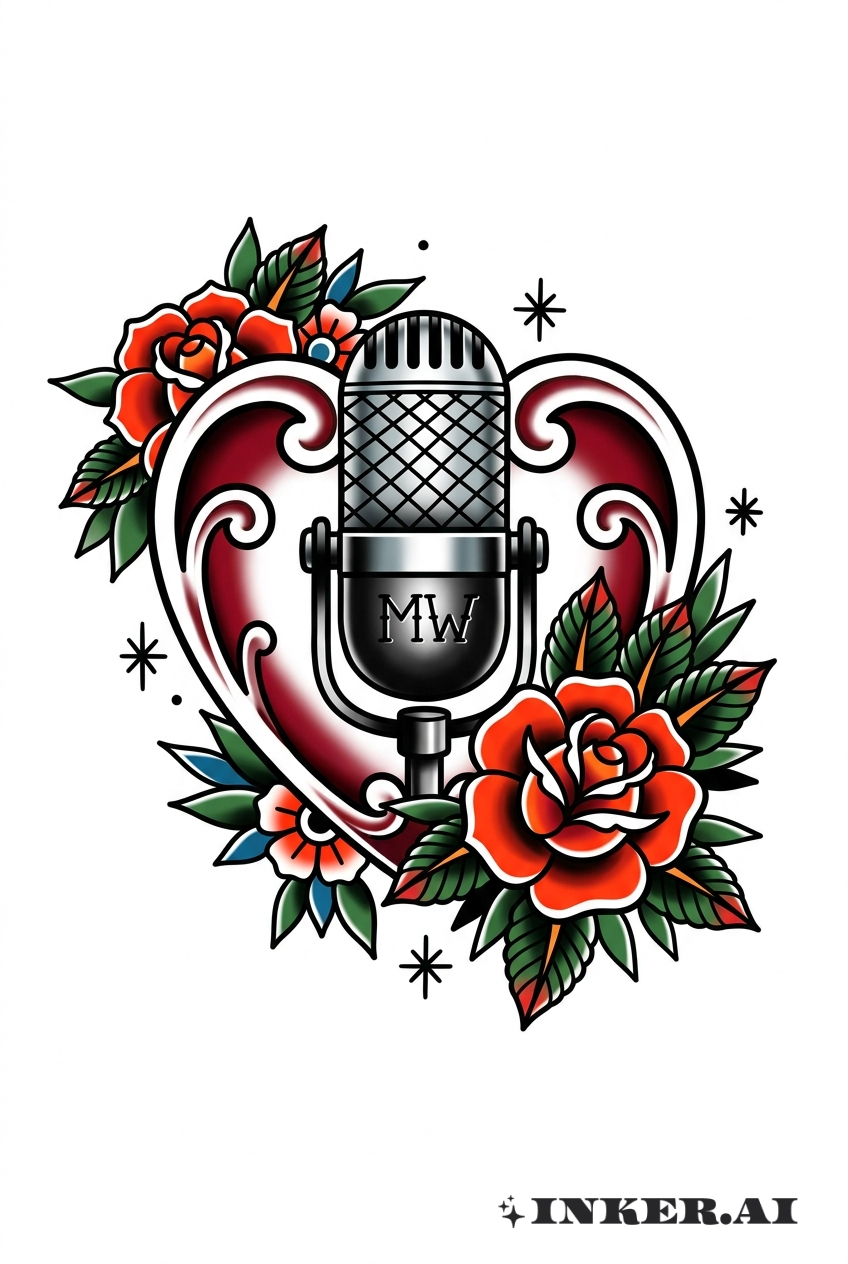 Morgan Wallen Corazón y Micrófono