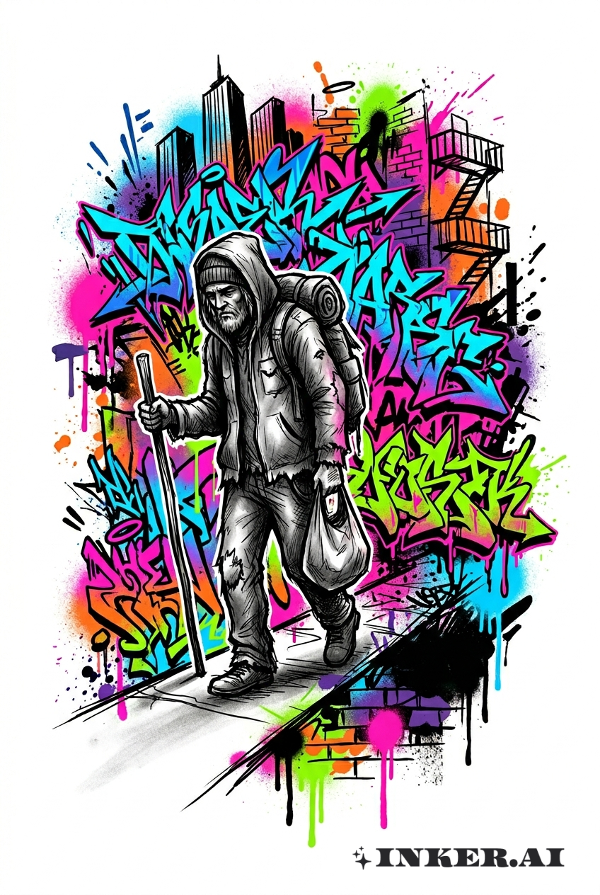 Sonho Urbano do Grafite Vagabundo