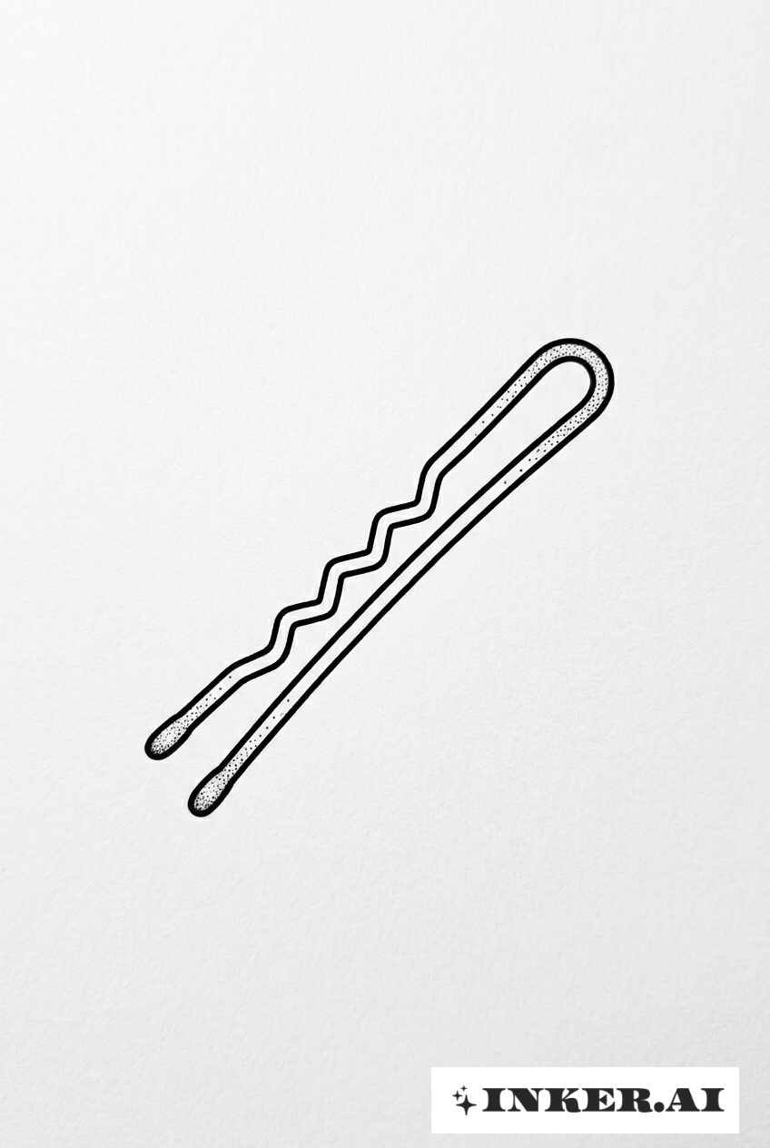 Kleine Haarklammer mit Punktdetail