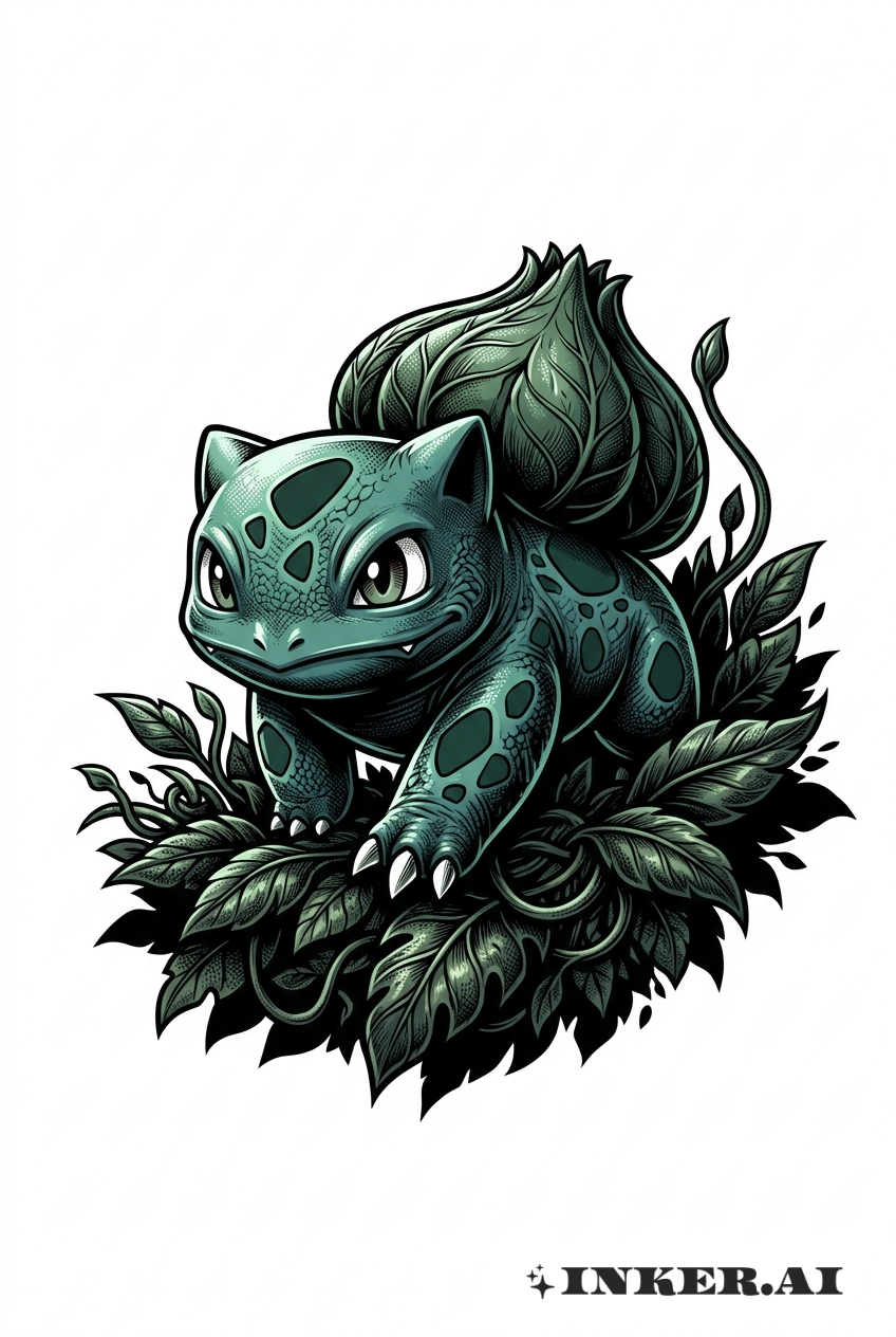 Tư thế Bulbasaur 3D động