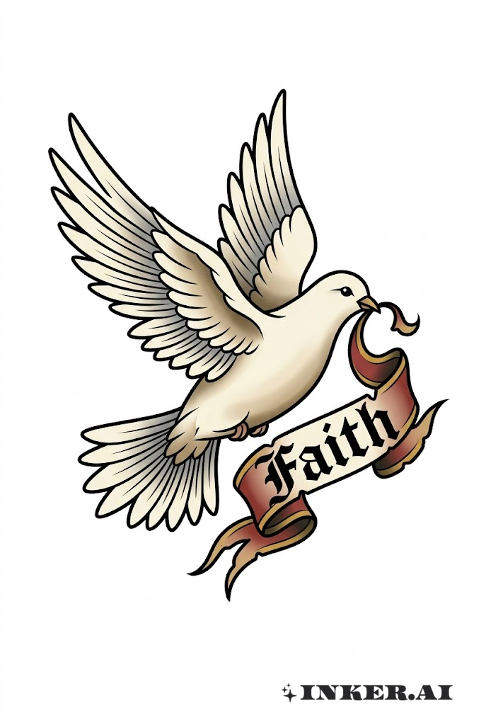 신앙 비둘기 배너
