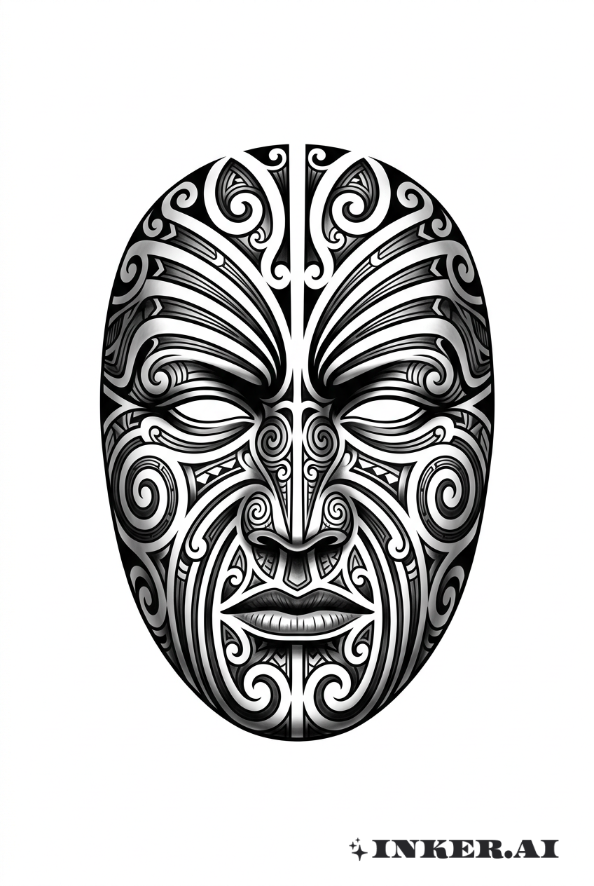 Visage ancestral Maori