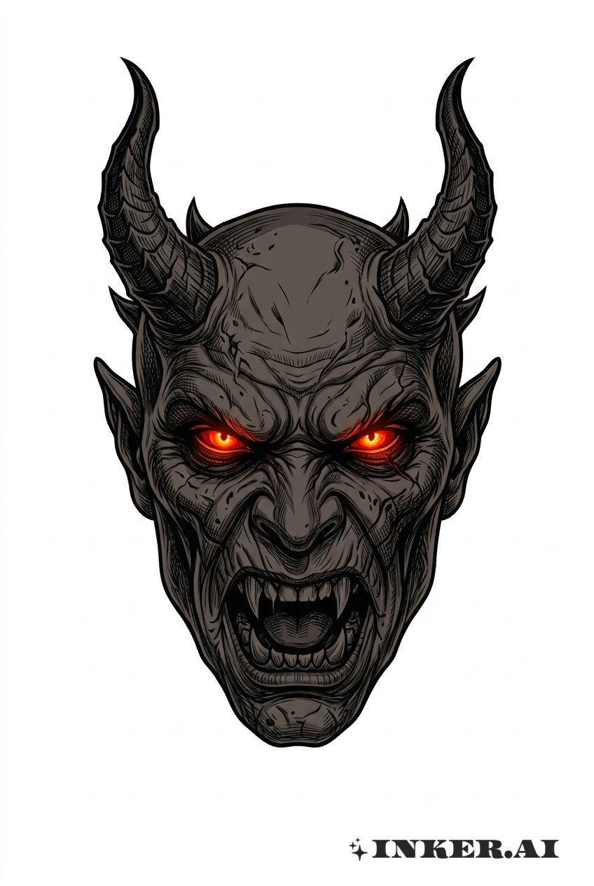 Realistic Demon Visage