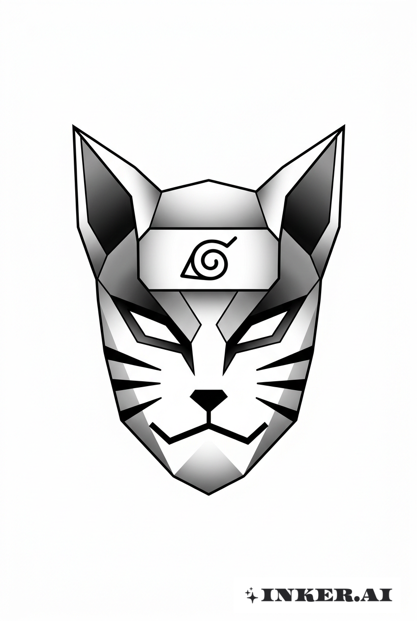 Máscara geométrica do Naruto