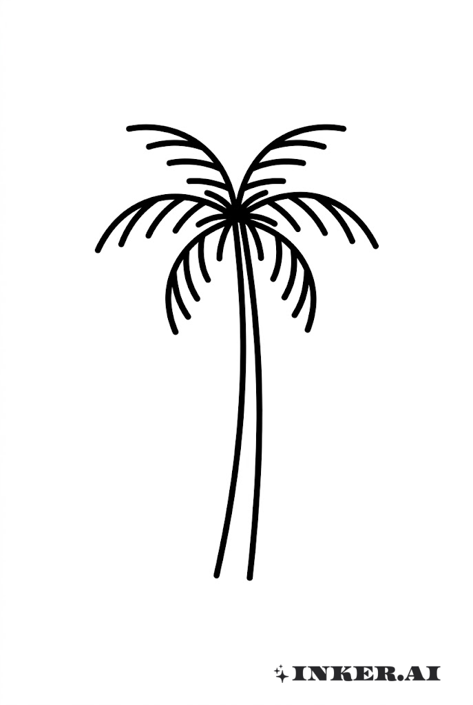 Bóng Cây Cọ Tối Giản