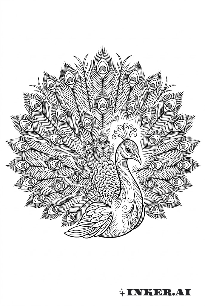 Conception Plume de Paon Esquisse