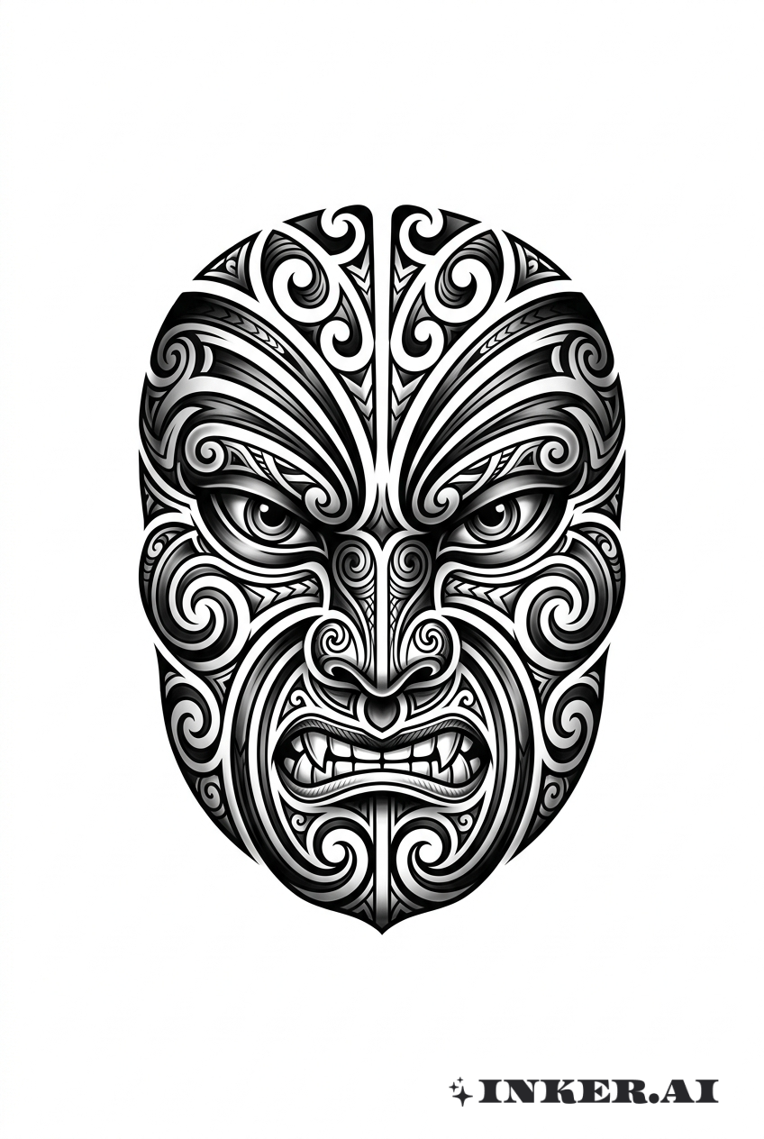 Masque Tribal Maori