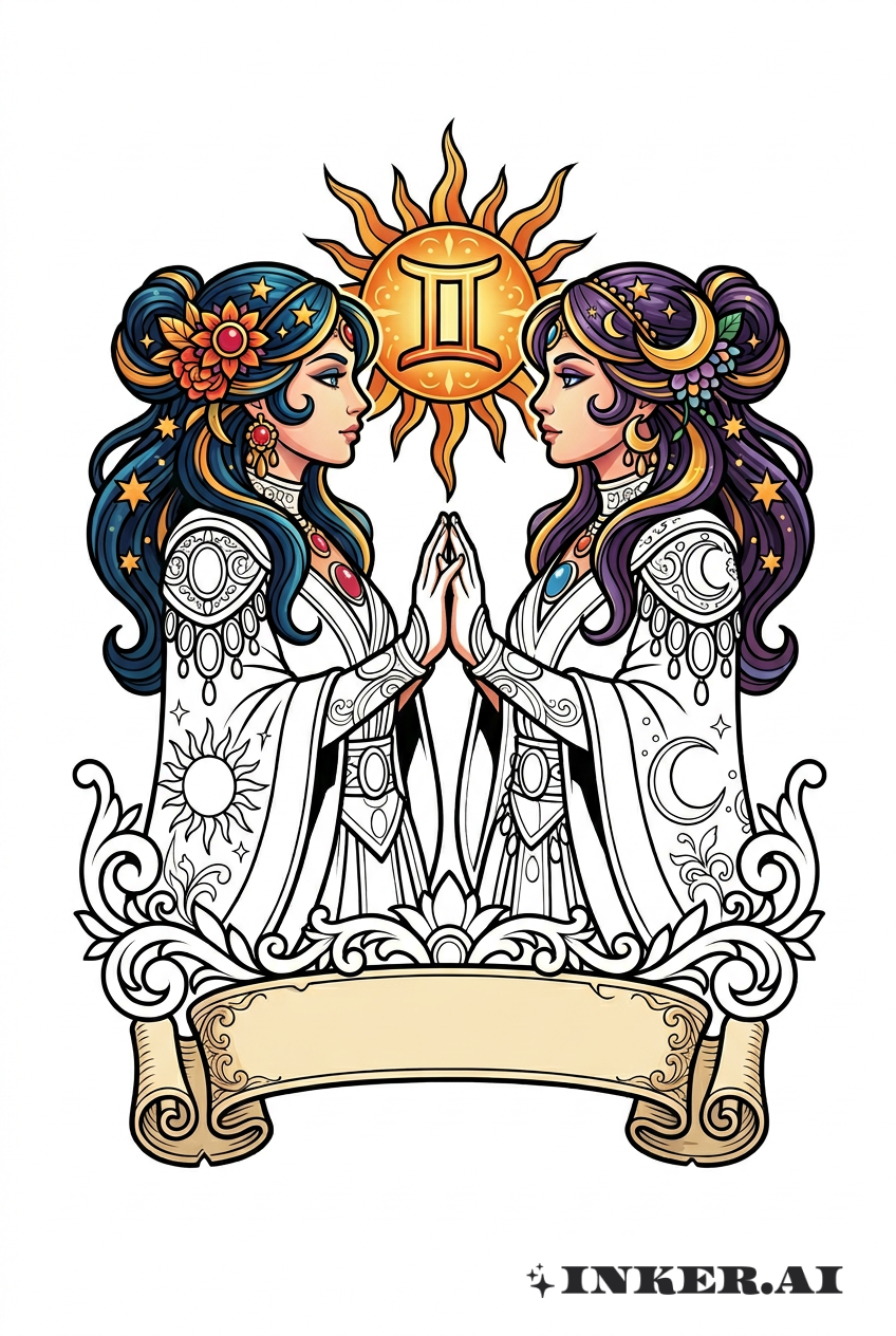 쌍둥이 자리 거울 반사 장면