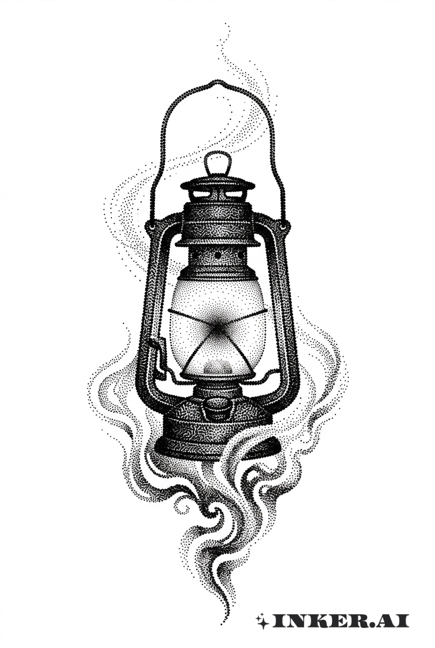 黑燈籠升華點刺紋身