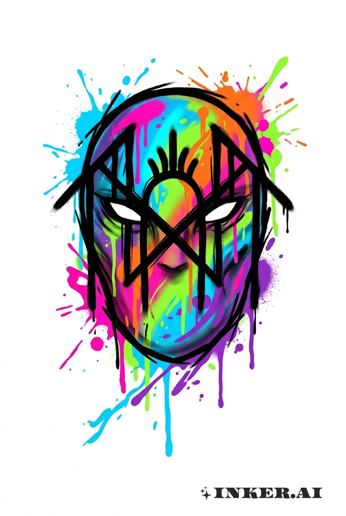 Sleep Token Graffiti Mask