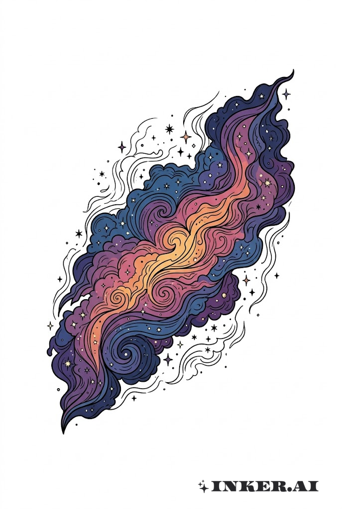 Nebulosa de Esboço Espacial