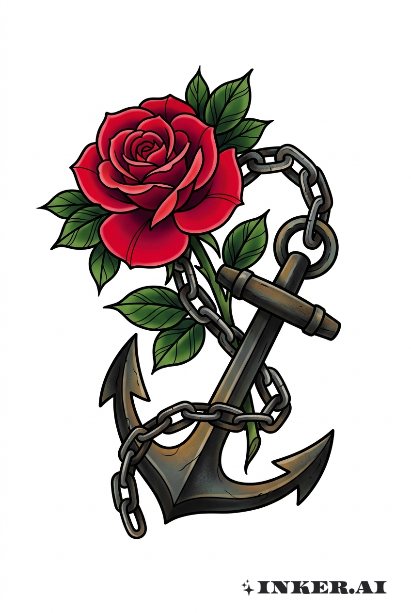 바이오쇼크 체인 앵커 장미