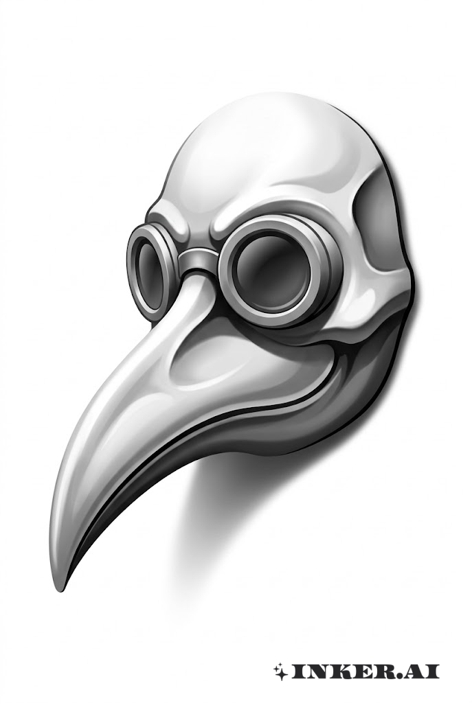 瘟疫醫生3D面具幻象