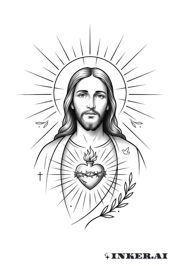 Vẽ Đường Trái Tim Thiêng Liêng của Chúa Jesus