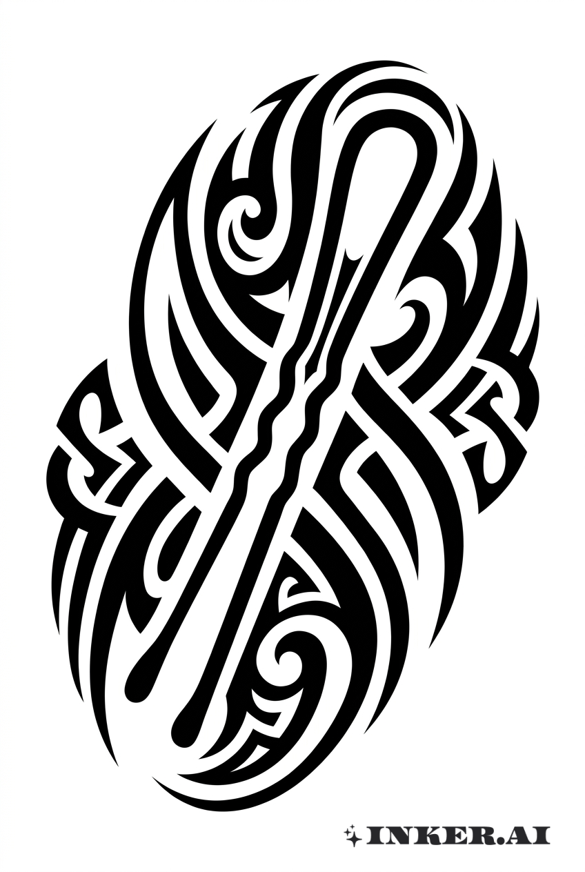 얽혀있는 부족 스타일 머리핀