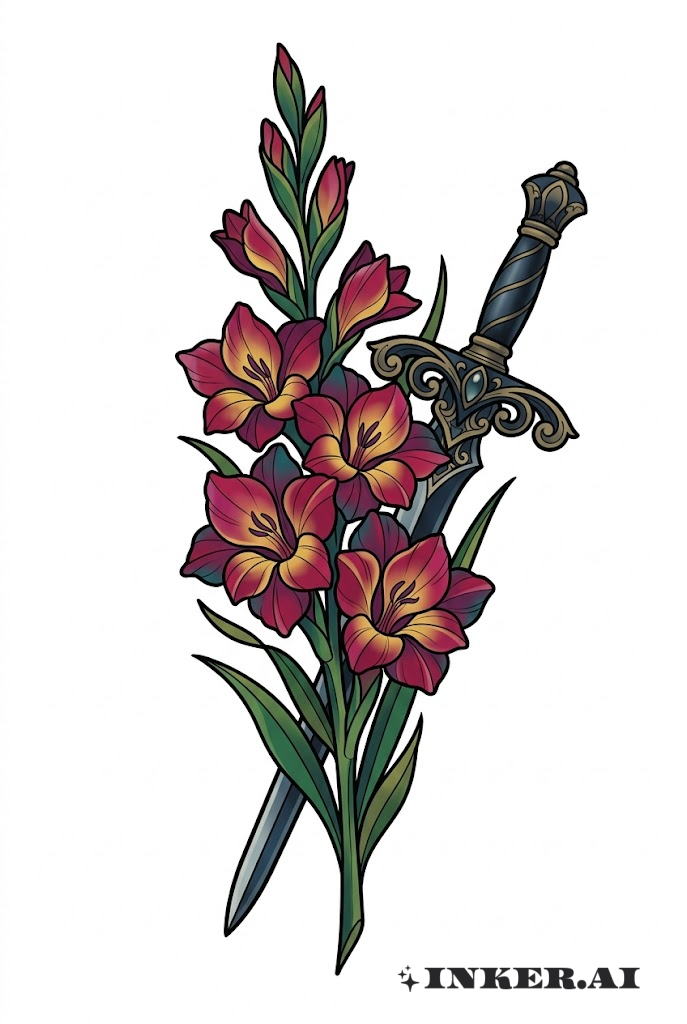 Épée et Fleur de Gladiolus