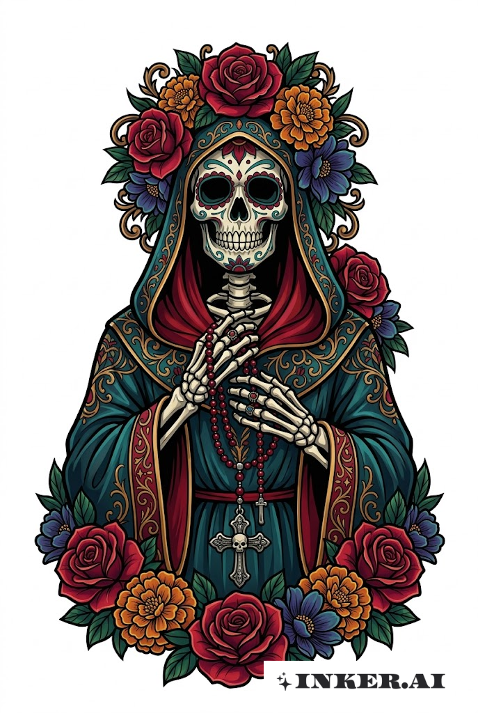 手持念珠的聖死亡