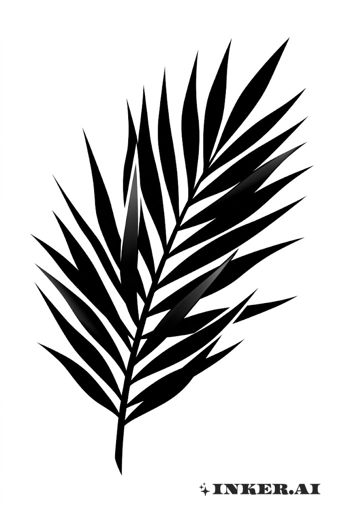 Lá Cọ Trừu Tượng Đen