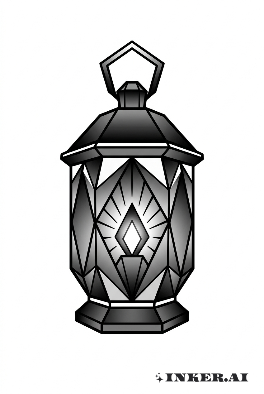 幾何黑燈籠稜鏡