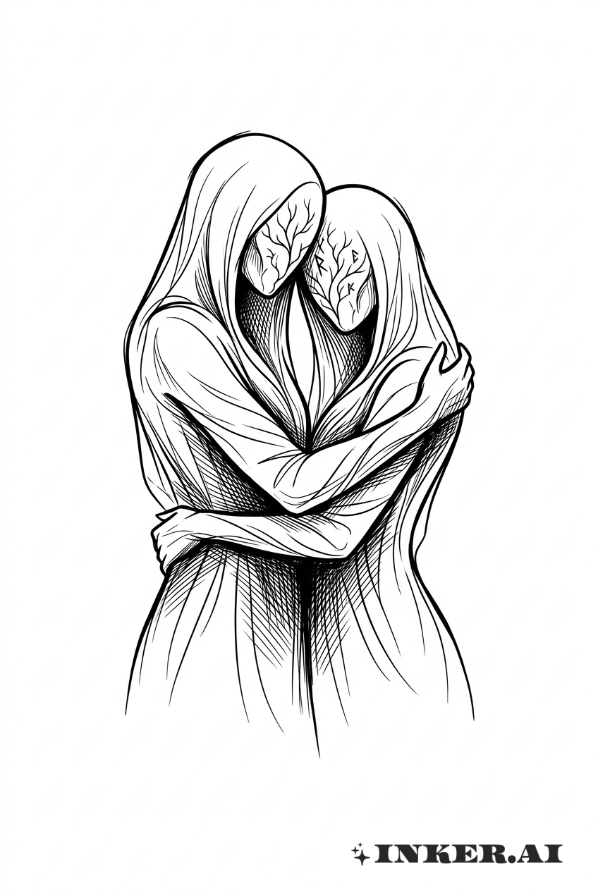Sleep Token Sketch Embrace